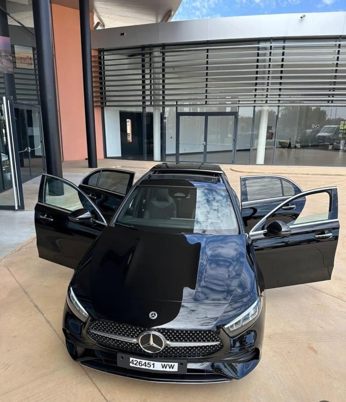 Location MERCEDES CLASS A 2024 Full Black in Agadir - cars for rent on RENTS.ma