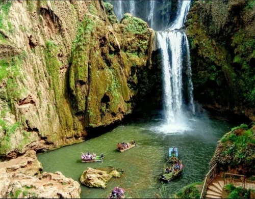 From Marrakech: Ouzoud Waterfalls Guided Hike and Boat Trip - activities for rent in marrakech - RENTS.ma