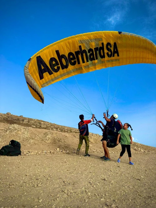 Paragliding with sunset in Agafay desert marrakech - activities for rent in marrakech - RENTS.ma