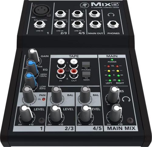 Mackie Mix5 Analog Mixer - audio for rent in marrakech - RENTS.ma