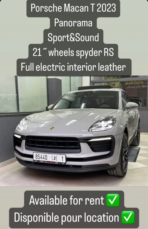 Location Porsche Macan T 2023 Full Panorama– Fès - cars for rent in fes - RENTS.ma
